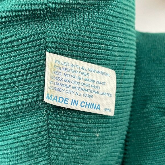 Dandee 1995 Tan Reindeer 22" Plush Red Green Christmas Sweater Corduroy Hat - Picture 6 of 7